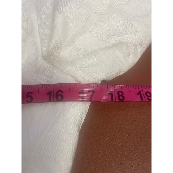 -LULUS M Confident Sophistication Ivory Jacquard Collared Blazer Romper B… - Picture 8 of 11